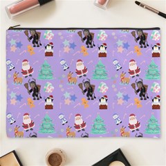 Purple Krampus Christmas Cosmetic Bag (xxxl)