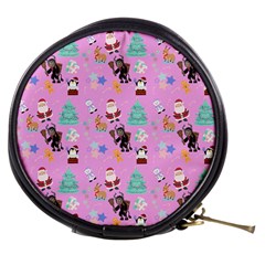 Pink Krampus Christmas Mini Makeup Bag