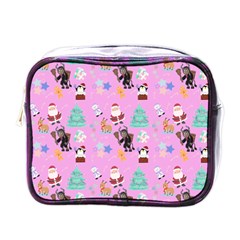 Pink Krampus Christmas Mini Toiletries Bag (one Side)