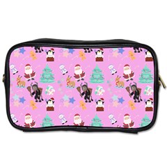 Pink Krampus Christmas Toiletries Bag (two Sides)