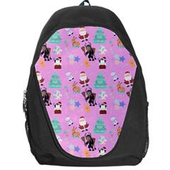 Pink Krampus Christmas Backpack Bag