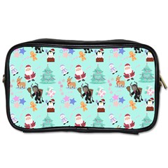 Green Krampus Christmas Toiletries Bag (Two Sides)