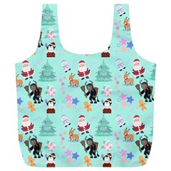 Green Krampus Christmas Full Print Recycle Bag (XL)