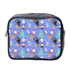 Blue Krampus Christmas Mini Toiletries Bag (two Sides)