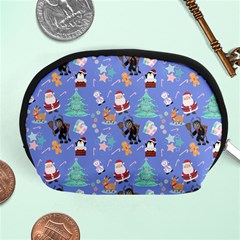 Blue Krampus Christmas Accessory Pouch (medium)