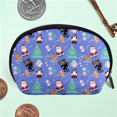 Blue Krampus Christmas Accessory Pouch (large)