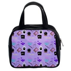 Pale Purple Goth Classic Handbag (two Sides)