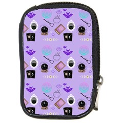 Pale Purple Goth Compact Camera Leather Case