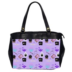 Pale Purple Goth Oversize Office Handbag (2 Sides)