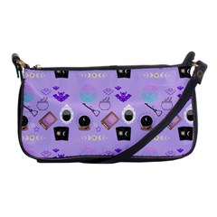 Pale Purple Goth Shoulder Clutch Bag