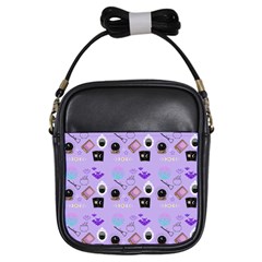 Pale Purple Goth Girls Sling Bag