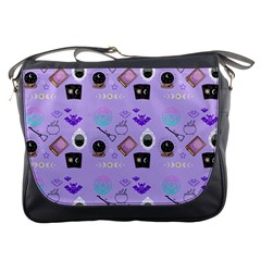 Pale Purple Goth Messenger Bag