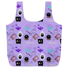 Pale Purple Goth Full Print Recycle Bag (xl)