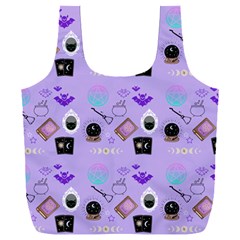 Pale Purple Goth Full Print Recycle Bag (xxxl)