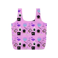 Pink Goth Full Print Recycle Bag (S)