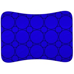 Background-blue Velour Seat Head Rest Cushion