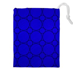 Background-blue Drawstring Pouch (5XL)