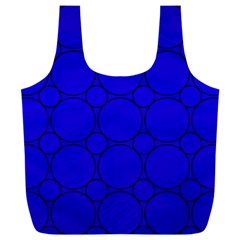 Background-blue Full Print Recycle Bag (xxl)