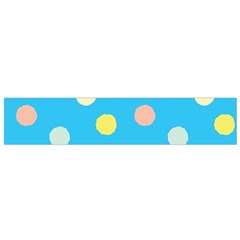 Blue Polkadot Small Flano Scarf by nate14shop