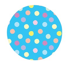 Blue Polkadot Mini Round Pill Box (pack Of 3)