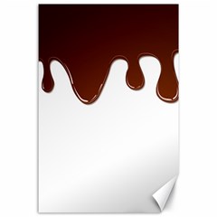 Chocolate Canvas 24  X 36  by nate14shop