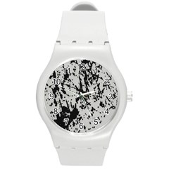 Fabric Round Plastic Sport Watch (m)