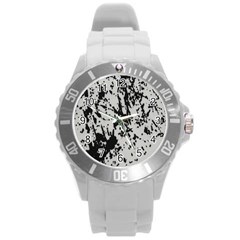 Fabric Round Plastic Sport Watch (l) by nate14shop