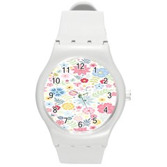 Graphic Art Round Plastic Sport Watch (m) by nate14shop