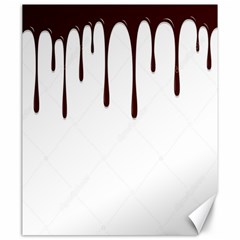 Illustration-chocolate-dropping-chocolate-background-vector Canvas 20  X 24  by nate14shop