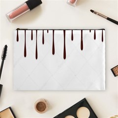 Illustration-chocolate-dropping-chocolate-background-vector Cosmetic Bag (large) by nate14shop