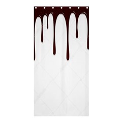 Illustration-chocolate-dropping-chocolate-background-vector Shower Curtain 36  X 72  (stall)  by nate14shop