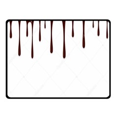 Illustration-chocolate-dropping-chocolate-background-vector Double Sided Fleece Blanket (small)  by nate14shop