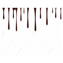 Illustration-chocolate-dropping-chocolate-background-vector Double Sided Flano Blanket (medium)  by nate14shop