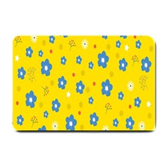 Floral Yellow Small Doormat  by nate14shop