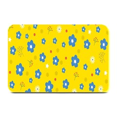 Floral Yellow Plate Mats by nate14shop