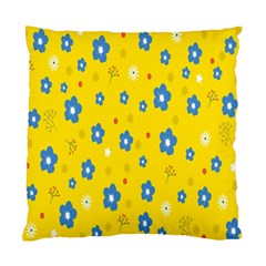 Floral Yellow Standard Cushion Case (two Sides) by nate14shop