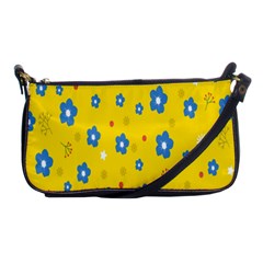 Floral Yellow Shoulder Clutch Bag