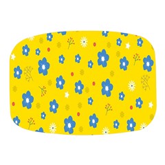 Floral Yellow Mini Square Pill Box by nate14shop