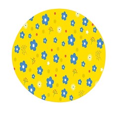 Floral Yellow Mini Round Pill Box (pack Of 3)