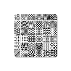 Ilustrasi Pattern Square Magnet