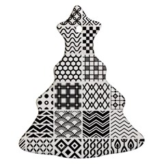 Ilustrasi Pattern Christmas Tree Ornament (two Sides)