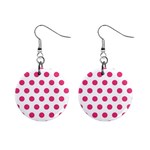 Polka-dots Mini Button Earrings Front