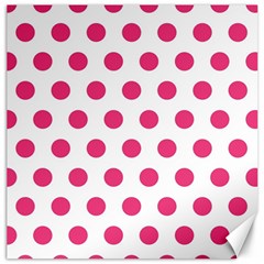 Polka-dots Canvas 12  X 12  by nate14shop