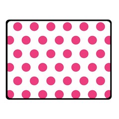 Polka-dots Fleece Blanket (small) by nate14shop