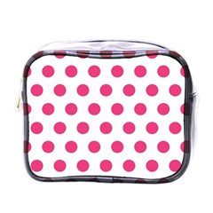 Polka-dots Mini Toiletries Bag (one Side) by nate14shop