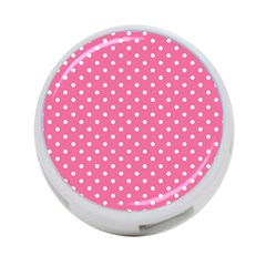 Polkadots-pink-white 4-port Usb Hub (one Side) by nate14shop