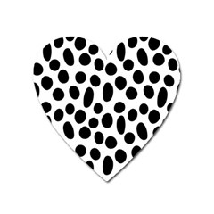 Random-circles-seamless-pattern Heart Magnet by nate14shop