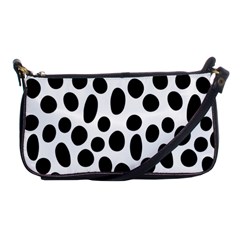 Random-circles-seamless-pattern Shoulder Clutch Bag