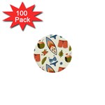 Seamless Pattern 1  Mini Buttons (100 pack)  Front