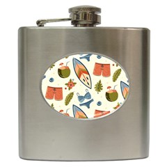 Seamless Pattern Hip Flask (6 Oz)